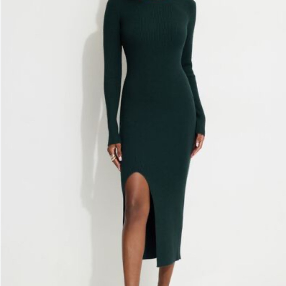 Dynamite - Green Long Sleeve Dress